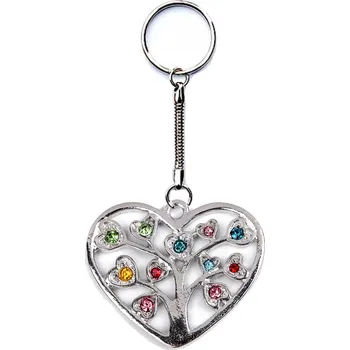 Srdce se stromem života kamínky 26x30 mm