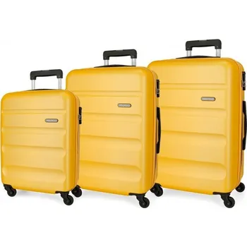 ROLL ROAD Flex Ochre, Sada ABS cestovních kufrů, 55-65-75cm, 584946D