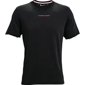 Pánské tričko UA RIVAL TERRY AMP SS CREW-BLK - 3412352