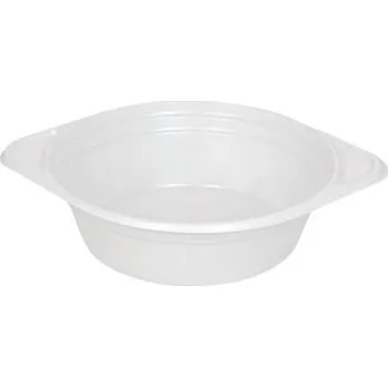 Jednorázové nádobí Gastro obaly Bílá PP miska hluboká na polévku, guláš 500ml (min. počet 1000ks)