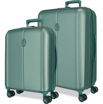 EL POTRO Vera Green, Sada luxusních ABS cestovních kufrů, 70/55cm, 5338923
