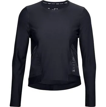 UA Run Anywhere Cropped LS-BLK - 3342478