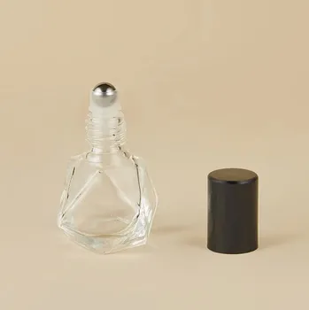 Skleněná roll on lahvička na parfém 8ml | cestovní flakon - černý