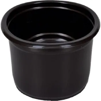 Jednorázové nádobí Gastro obaly Zatavovací miska na polévku černá kulatá 350ml (min. počet 500ks)