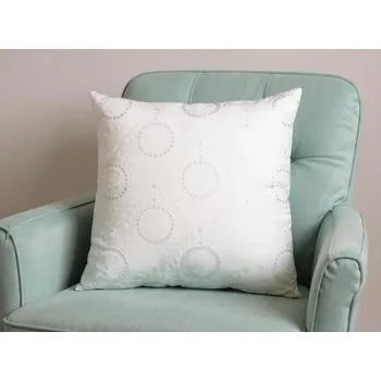 Povlak na polštářek HEDVA ČESKÝ BROKÁT Povlak na polštář brokát 50x50 RŮŽE ecru Koupit: povlak s polštářem