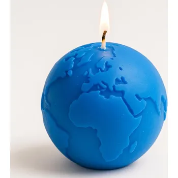 Svíčka Vonná svíčka Zeměkoule | 200 g | Svíčkománie3D | Barva: Modrá