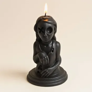 Svíčka Vonná svíčka Zombie | 65 g | Svíčkománie3D | Barva: Černá