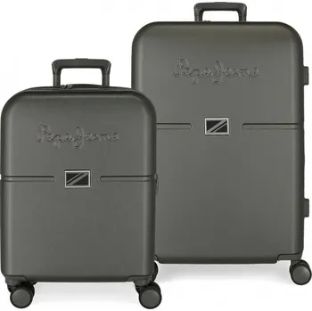 Cestovní taška Sada luxusních ABS cestovních kufrů 70cm/55cm PEPE JEANS ACCENT Antracita, 7699531