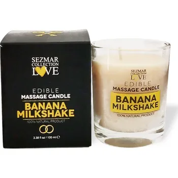 Masážní přípravek Sezmar Love Přírodní masážní svíčka banán 100 ml