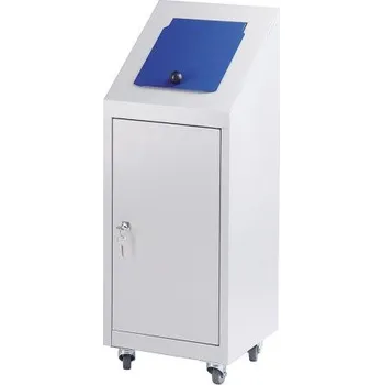 Venkovní odpadkový koš Nádoba na třídění odpadu SOLO - modrá