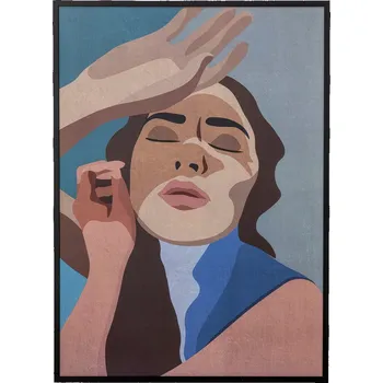 Obraz Dekorační obraz v rámu 52x72 cm LADY Bloomingville - černý