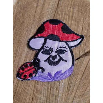 Textilní nažehlovací páska Nažehlovačka muchomůrka s beruškou