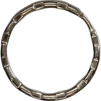 Kroužek kovový mačkaný 25/nikl