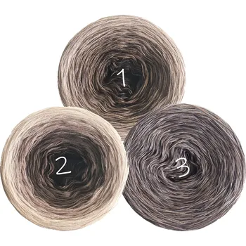 Příze Duhová klubka Kávová pěna Délka návinu/Hmotnost: č. 1 - 1000 m/200 g
