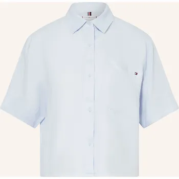 Dámská halenka Tommy Hilfiger Dámská Lněná Košilová Halenka, tmavě modrá, 36