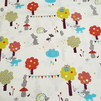 BYTEMA Bavlněná látka ZVÍŘÁTKA II šíře 160 cm
