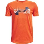 Chlapecké tričko Under Armour Vented SS - Chlapecké sportovní triko Vented s krátkým rukávem a logem na hrudi od značky Under Armour, v oranžovém provedení. - 3482151