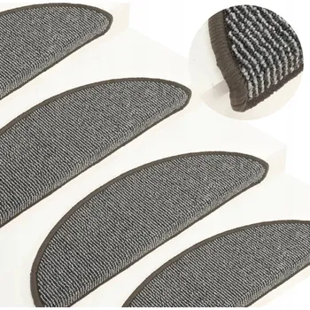 Nášlap na schod Univerzální schodové Podložky VidaXL , délka 56 cm, tloušťka 1 mm