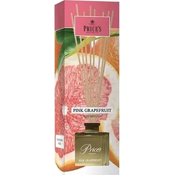 Aroma difuzér Rákosový difuzér Price´s Candles, Pink Grapefruit