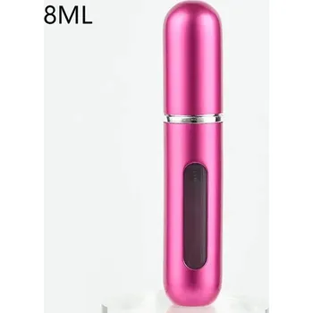 Cestovní mini lahvička | kosmetický rozprašovač, flakon - 8ml - matná růžovočervená