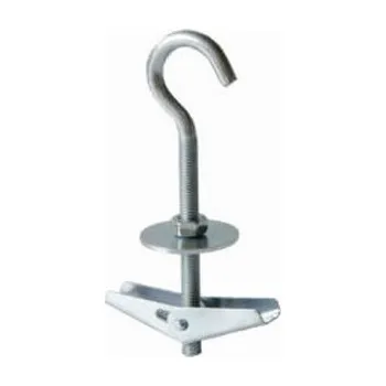 Hmoždinka Sklopná (s pružinou) kovová hmoždinka M6 s hákem KOŇAŘÍK 81060752