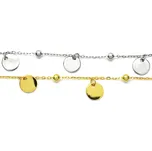 Stříbrný náramek na nohu Jamie - Zlatá