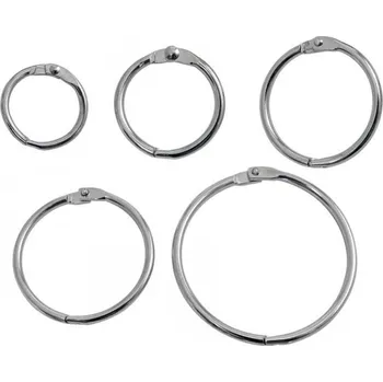 Kroužek kovový otevírací 44/nikl