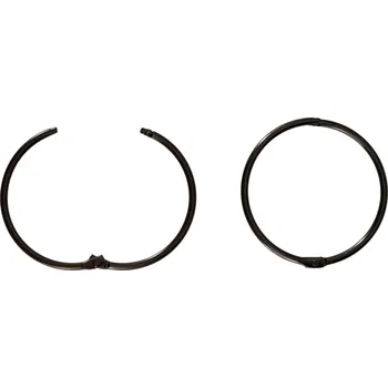 Otevírací kroužek na klíče černý Průměr: 30 mm