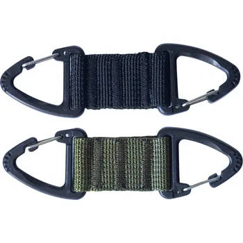 Popruh krátky 2x plastová karabina