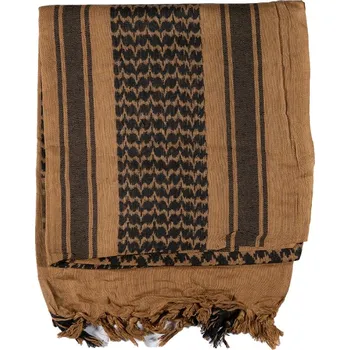 Šála Originální výstroj Originální Palestina / Shemagh 115x113 cm - Hnědá