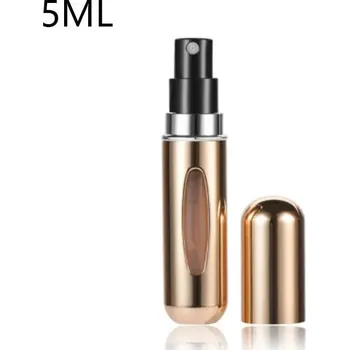 Cestovní mini lahvička | kosmetický rozprašovač, flakon - 5ml - zářivě zlatá