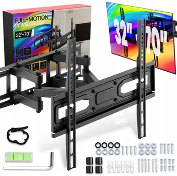 Televizní držák DRŽÁK NA TELEVIZI TCL 32'' otočný držák TV na zeď SKLOPNÝ POHYBLIVÝ 0F