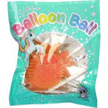 Dětský míč Nafukovací míč se třpytkami Ylvi, orange