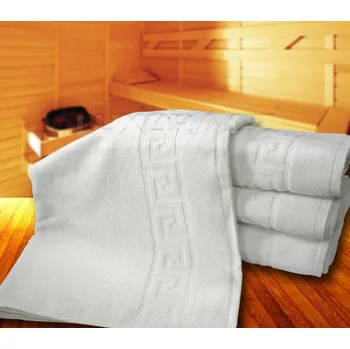 Ručník Hotelové ručníky a osušky GREEK KEY - bílý 50 x 100 cm