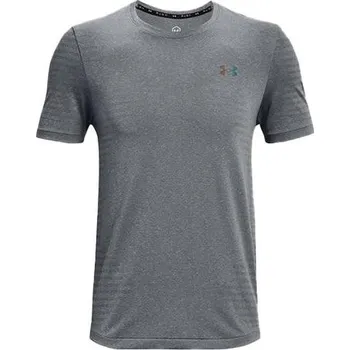 Pánské tričko UA Rush Seamless GeoSport SS-GRY - 3489856