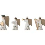 Sada 4 ks dekoračních svícnů ABBA Bloomingville - bílá