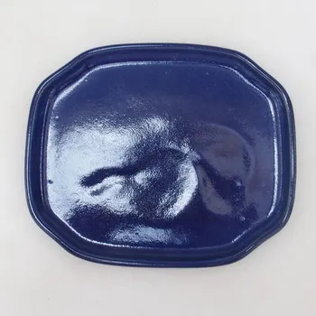 Květináč Keramická podmiska H31 - 15 x 13 x 1 cm - modrá