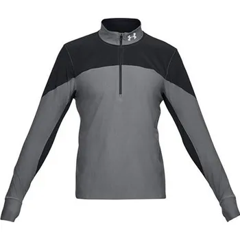 Pánské tričko UA QUALIFIER HALF ZIP-BLK