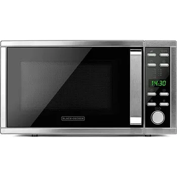 Mikrovlnná trouba Digitální mikrovlnná trouba Black+Decker BXMZ901E stříbrná