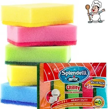 Kuchyňská houbička na nádobí Arix 5 ks