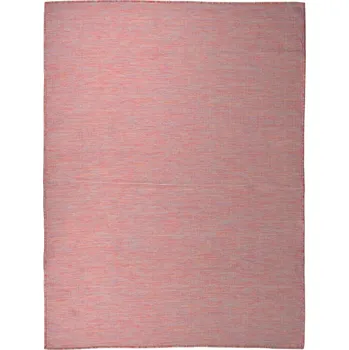 Koberec Koberec venkovní s plochou vazbou, 120x170 cm, červený