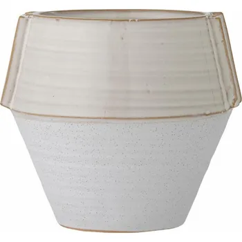 Zahrada Kameninový květináč výška 15,5 cm ZAKI Bloomingville - bílý
