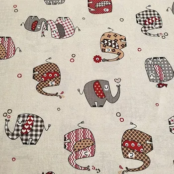 BYTEMA Dekorační látka SLONI šíře 140 cm