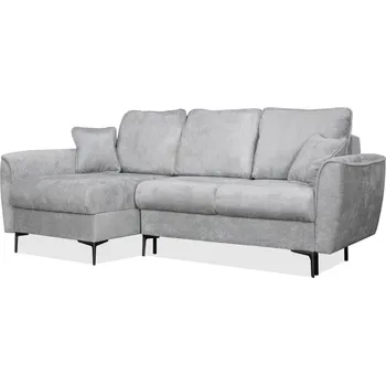 Sedací souprava Rozkládací rohová sedačka VALI šedá