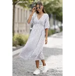 Mušelínové šaty Venezia khaki/pink Velikost: UNI