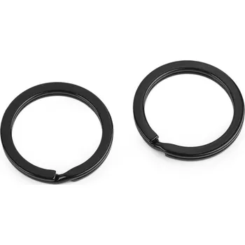 Kroužek plochý 30 mm barevný Barva: Černá