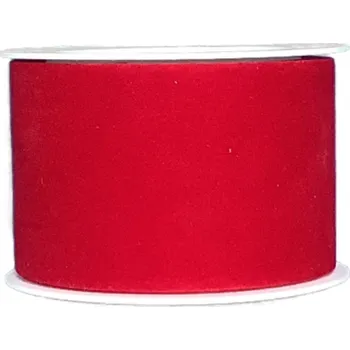 Stuha Stuha taftová červená 40mm x 10m (5,90 Kč/m) (Stuha taftová, červená, oboulící)