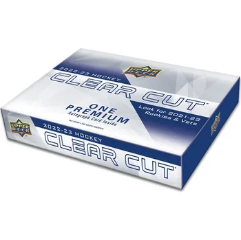 Upper Deck NHL 2022-23 Clear Cut Hobby Box Sběratelská karetní hra Upper Deck NHL 2022-23 Clear Cut Hobby Box