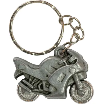 Klíčenka motorky z kovu