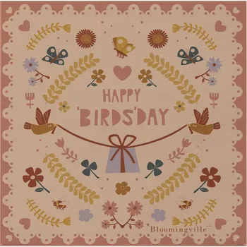 Papírový ubrousek Papírové ubrousky 20 ks 33x33 cm BRYN Bloomingville - hnědé